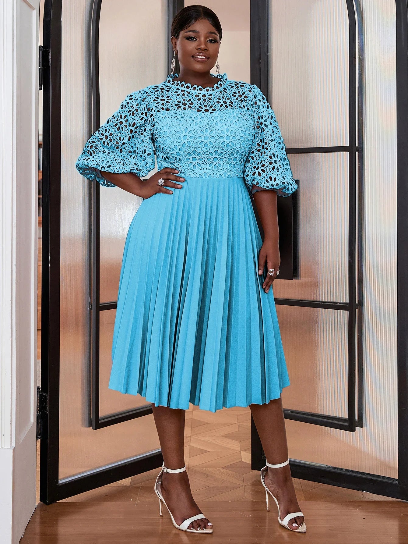 Vestido Elegante Feminino de Renda (Promoção Lançamento)