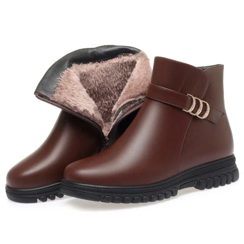 Bota de Couro Peluciada - Austin (Promoção Pré Inverno)