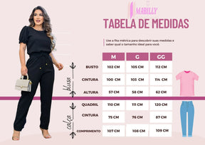 Conjunto Feminino Casual - Maria Bella (Promoção Lançamento)
