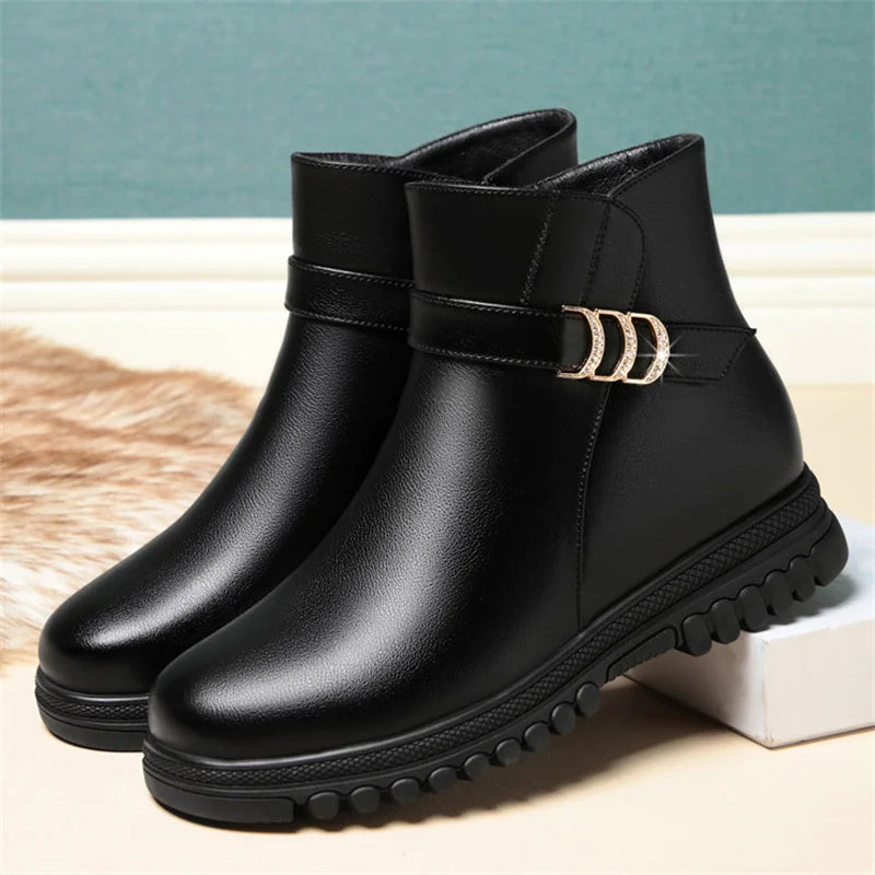 Bota de Couro Peluciada - Austin (Promoção Pré Inverno)