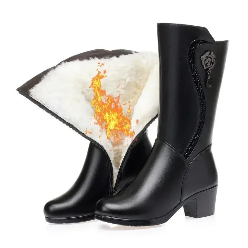 Bota de Couro Inverno 2025 - Swiss (Promoção Pré Inverno)