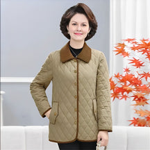 jaqueta de Algodão com Gola